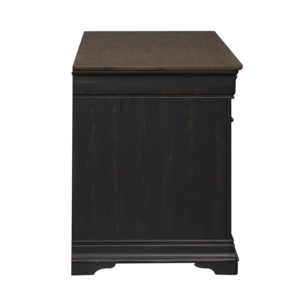 Meritage - Jr Executive Credenza - Black Credenzas by Liberty Furniture - Walls Furniture & Mattress
