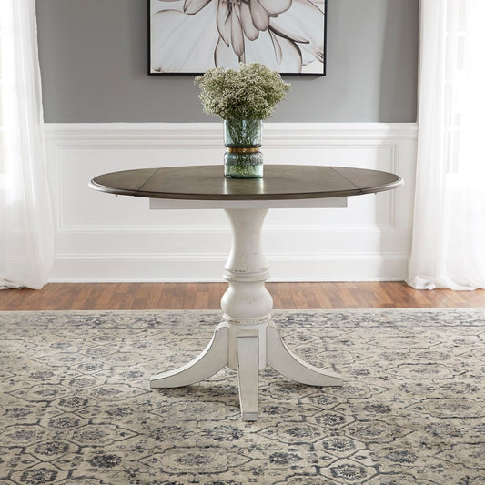 Magnolia Manor - Drop Leaf Table - White Dining Tables by Liberty Furniture - Walls Furniture & Mattress