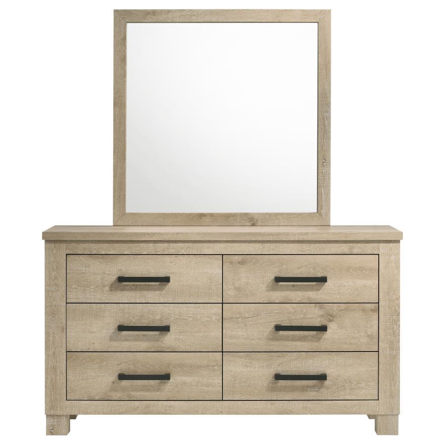 Oakglen - 6 - Drawer Bedroom Dresser Dressers by Coaster Fine Furniture - Walls Furniture & Mattress