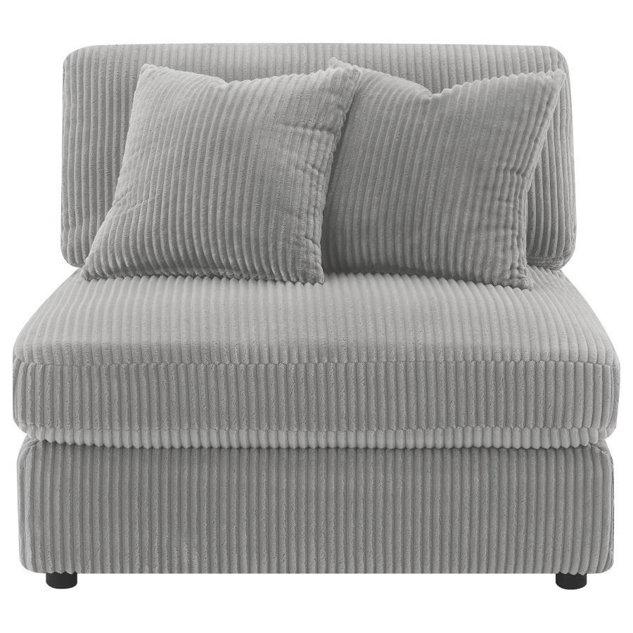 Blaine - Upholstered Armless Chair Armless Chairs by Coaster Fine Furniture - Walls Furniture & Mattress
