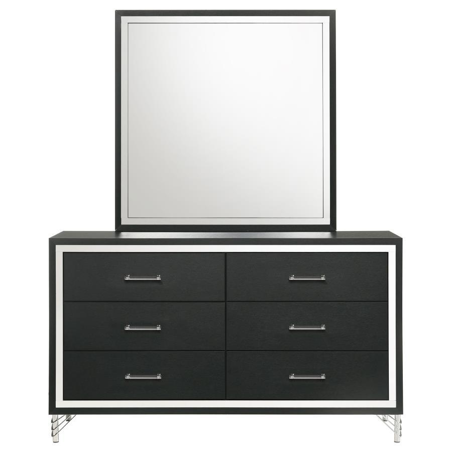 Lucia - 6 - Drawer Dresser Dressers by Coaster Fine Furniture - Walls Furniture & Mattress