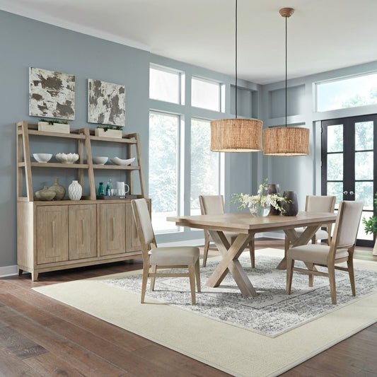 Brentwood - Double Pedestal Table Set 5 Piece Dining Room Sets by Liberty Furniture - Walls Furniture & Mattress