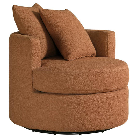 Debbie - Upholstered Swivel Accent Chair Swivel Chairs by CoasterEveryday - Walls Furniture & Mattress
