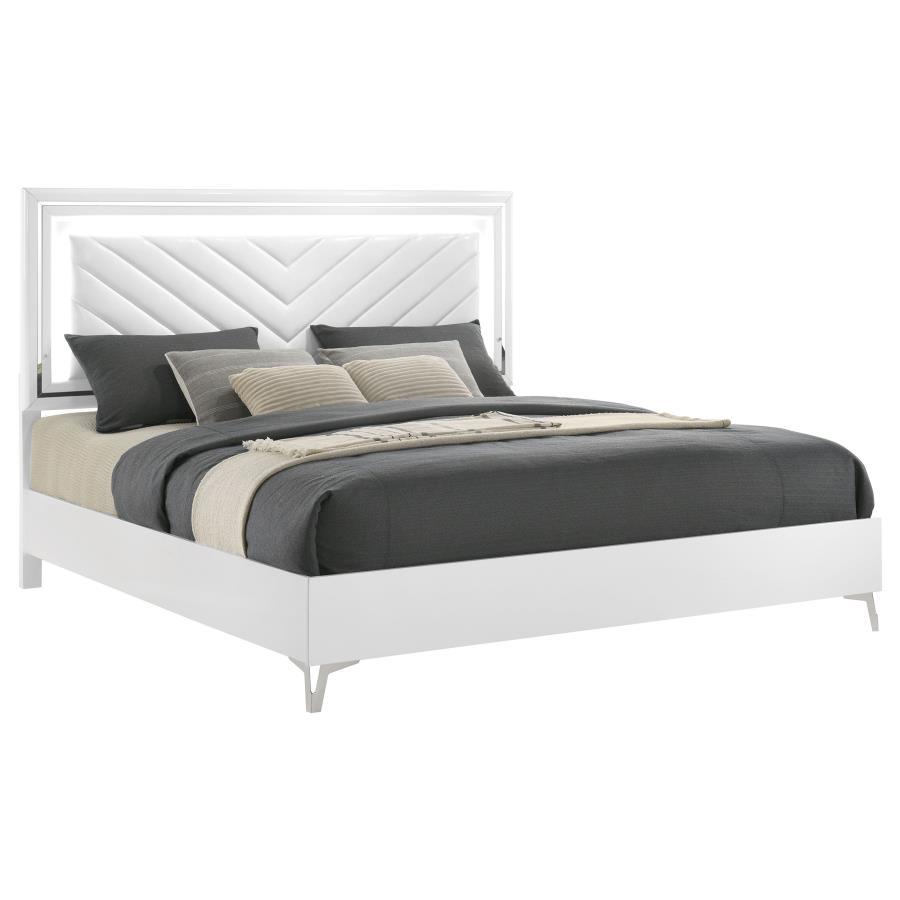 Cassia - LED Panel Bed Upholstered Beds by Coaster Fine Furniture - Walls Furniture & Mattress