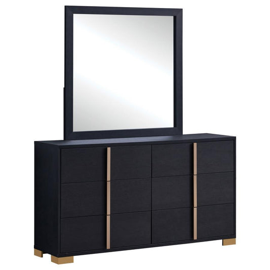 Marceline - 6 - Drawer Dresser With Mirror Dresser & Mirror by Coaster Fine Furniture - Walls Furniture & Mattress