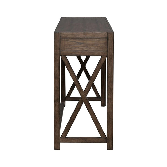 Lennox - Console Bar Table - Dark Brown Console Tables by Liberty Furniture - Walls Furniture & Mattress