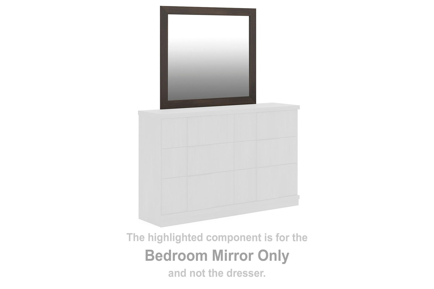 Shaehartin - Bedroom Mirror - Dark Brown