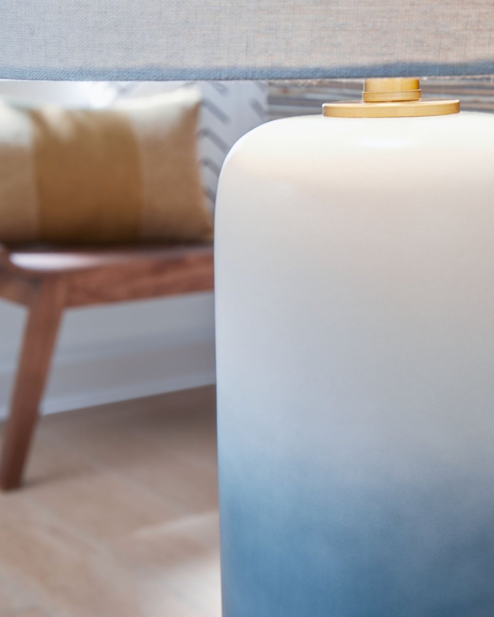 Lemrich - Ceramic Table Lamp - White Table Lamps by Signature Design by Ashley® - Walls Furniture & Mattress