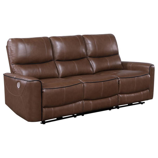 Greenfield - Upholstered Power Reclining Sofa Reclining Sofas by Coaster Fine Furniture - Walls Furniture & Mattress