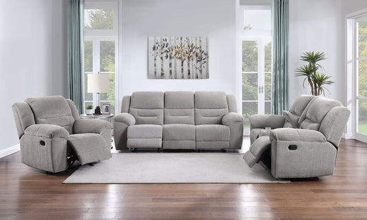 Gilson - Chenille Upholstered Sofa Set Reclining Sofas & Loveseats by Coaster Fine Furniture - Walls Furniture & Mattress