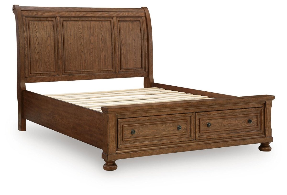 Zackaryn - Sleigh Storage Bed Storage Beds by Signature Design by Ashley® - Walls Furniture & Mattress