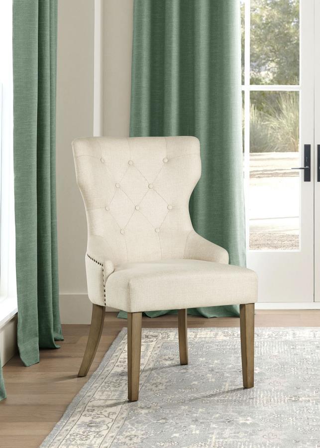 Baney - Tufted Upholstered Dining Chair Side Chairs by CoasterElevations - Walls Furniture & Mattress