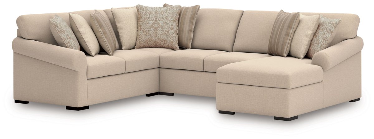 LadyMae - Sectional Stationary Sectionals by Benchcraft® - Walls Furniture & Mattress