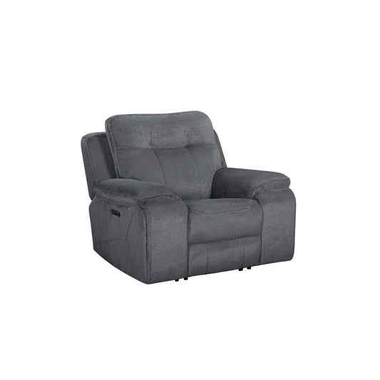 Teddy - Recliner With Power Headrest & Footrest - Gray Reclining Chairs by New Classic - Walls Furniture & Mattress