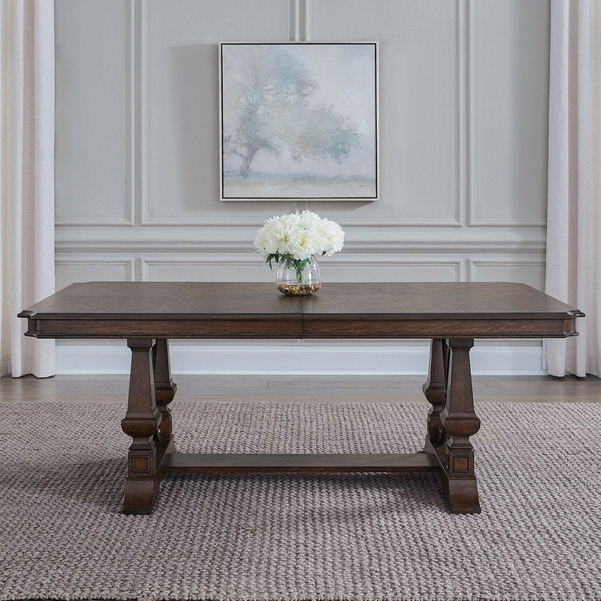 Provence Park - Trestle Table - Brown Dining Tables by Liberty Furniture - Walls Furniture & Mattress