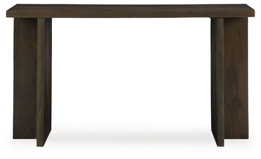 Jalenry - Console Sofa Table - Grayish Brown Console Tables by Signature Design by Ashley® - Walls Furniture & Mattress