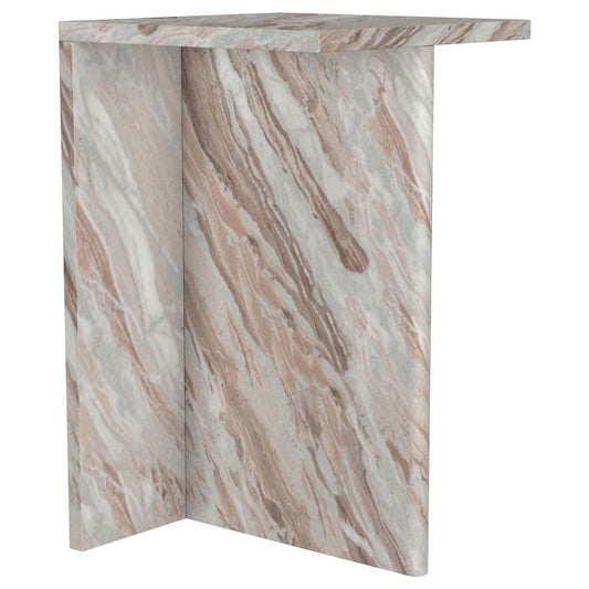 Bowdoin - Genuine Marble Accent Side Table - Gray Side Tables by Coaster Fine Furniture - Walls Furniture & Mattress