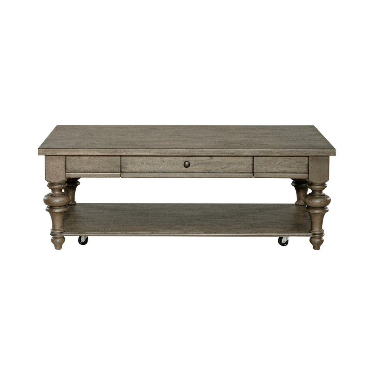 Americana Farmhouse - Rectangular Cocktail Table - Light Brown Cocktail Tables by Liberty Furniture - Walls Furniture & Mattress