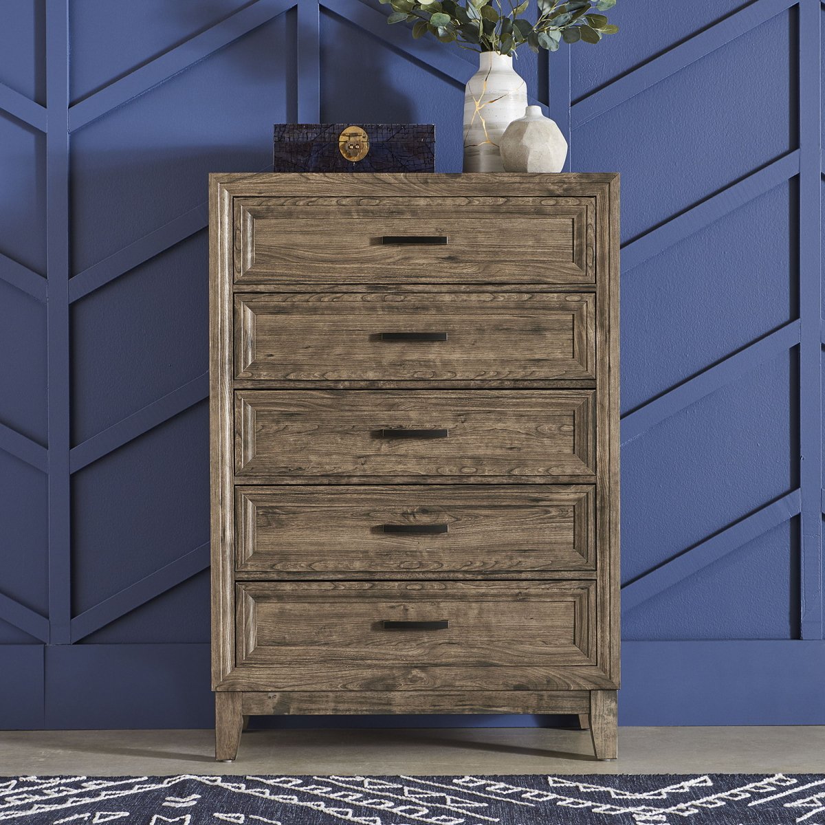 Ridgecrest - 5 Drawer Chest - Light Brown Accent Chests by Liberty Furniture - Walls Furniture & Mattress