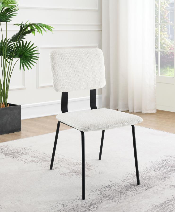 Calla - Fabric Upholstered Dining Side Chair (Set of 2) Chair Sets by Coaster Fine Furniture - Walls Furniture & Mattress