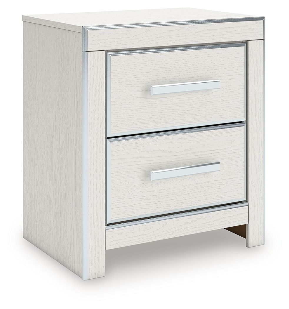 Zuraleus - Two Drawer Night Stand Nightstands w/ Charging Stations by Signature Design by Ashley® - Walls Furniture & Mattress