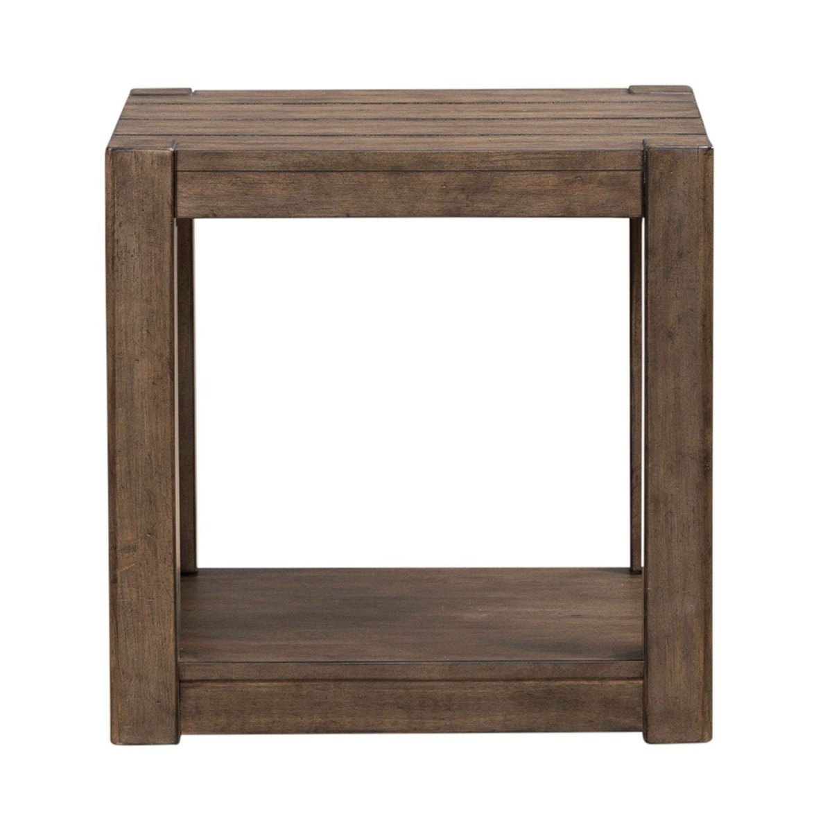 Broadmore - Square Chairside Table - Brown Chair Side Tables by Liberty Furniture - Walls Furniture & Mattress