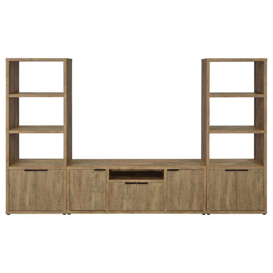 Tabby - 3 Piece TV Entertainment Center - Mango Entertainment Centers by Coaster Fine Furniture - Walls Furniture & Mattress