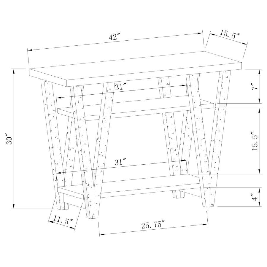 Stevens - Engineered Wood Table Console Tables by CoasterEveryday - Walls Furniture & Mattress
