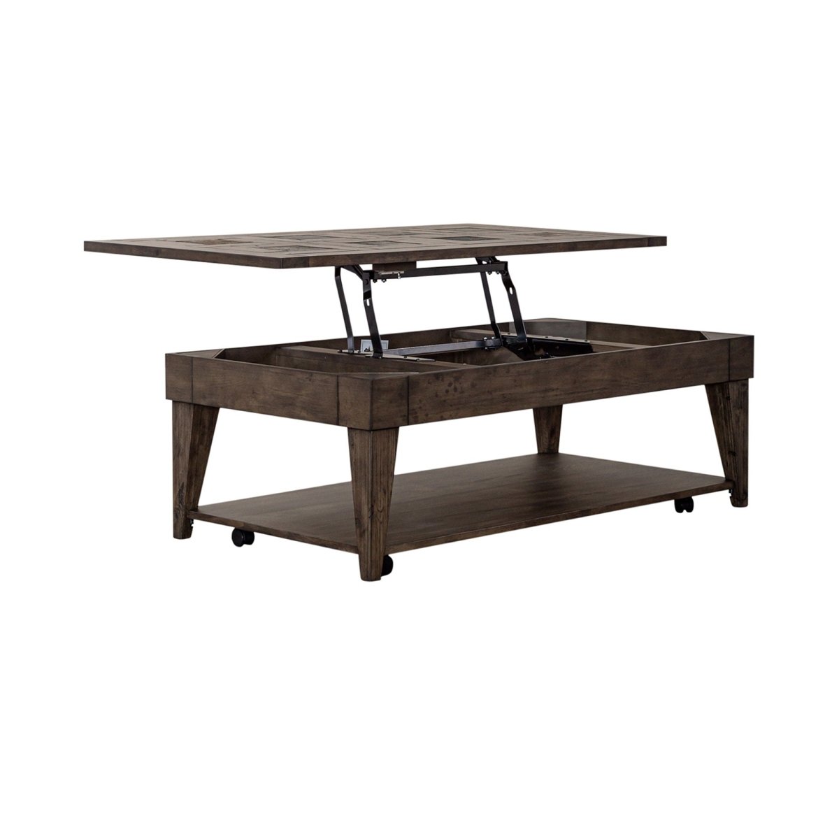 Arrowcreek - Lift Top Cocktail Table - Dark Brown Cocktail Tables by Liberty Furniture - Walls Furniture & Mattress