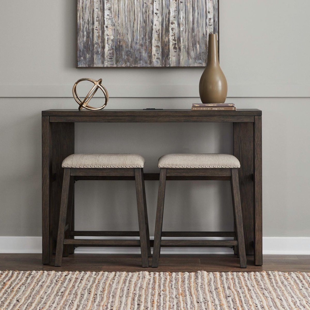 Harrison - 3 Piece Console Set - Brown 3 Piece Living Room Sets by Liberty Furniture - Walls Furniture & Mattress