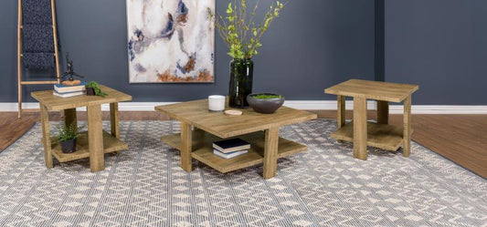 Dawn - Round Coffee Table Set Table Sets by Coaster Fine Furniture - Walls Furniture & Mattress