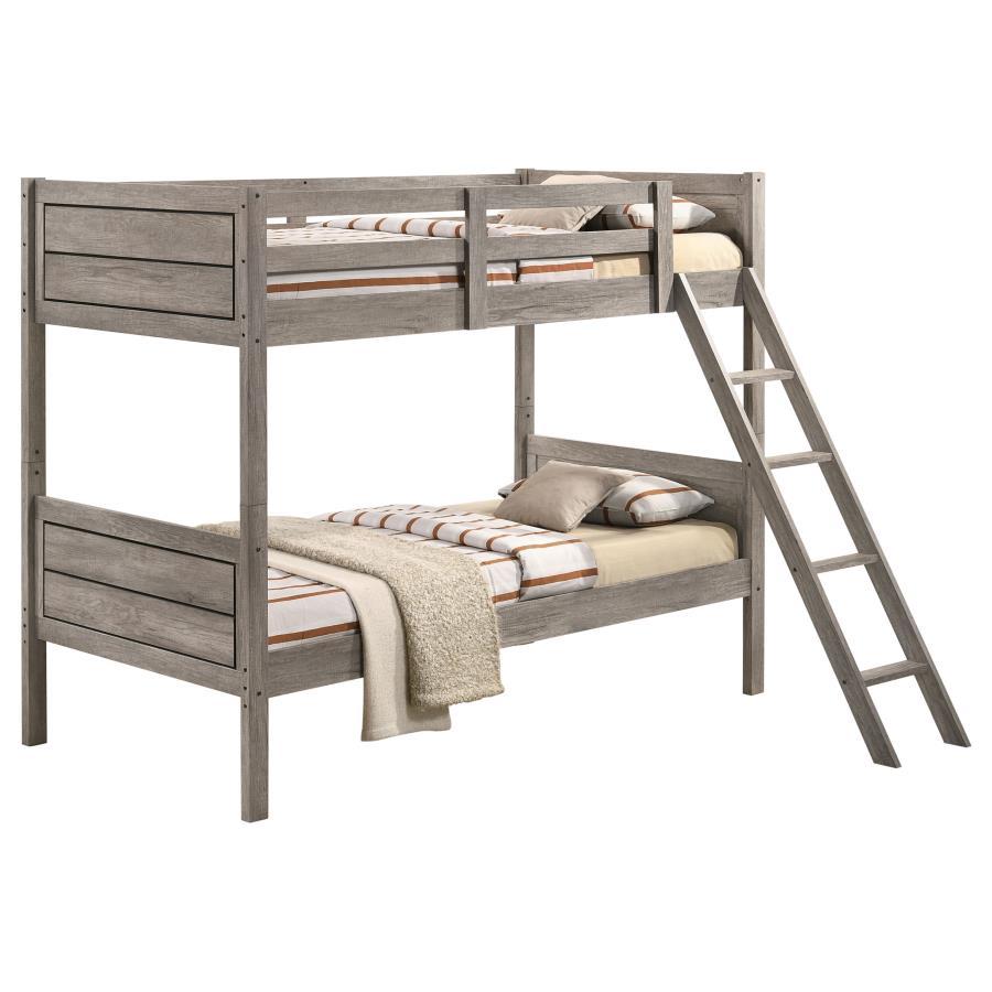 Ryder - Wood Bunk Bed With Mattress Bunk Beds by Coaster Fine Furniture - Walls Furniture & Mattress