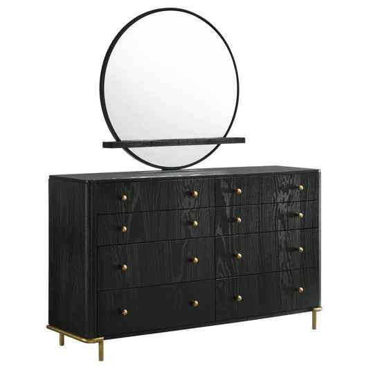Arini - 8 - Drawer Bedroom Dresser With Mirror Dresser & Mirror by CoasterElevations - Walls Furniture & Mattress