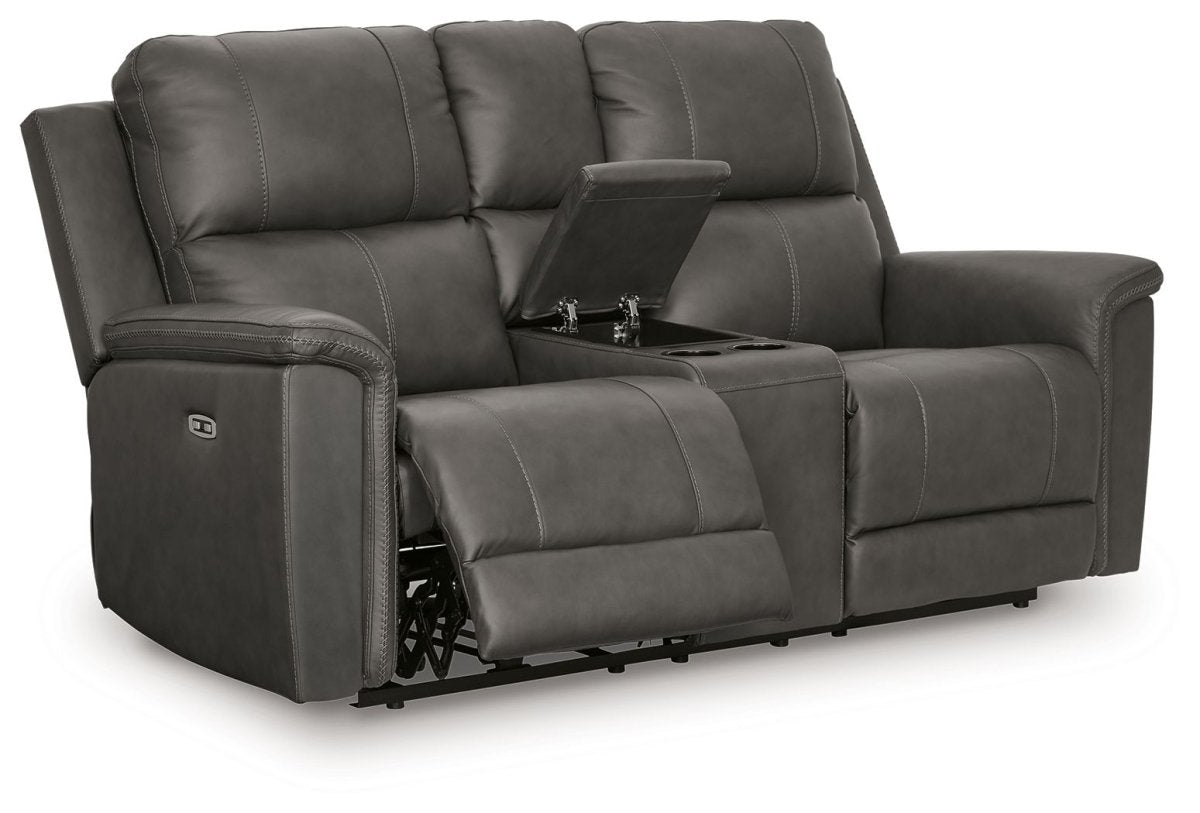 Bleckley - Power Reclining Loveseat With Console / Adjustable Headrest Reclining Loveseats by Signature Design by Ashley® - Walls Furniture & Mattress