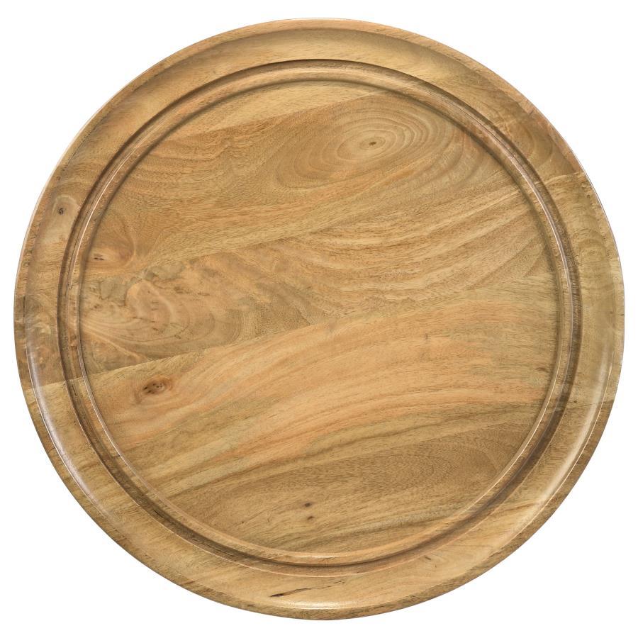Zoe - Round Mango Wood Table End Tables by CoasterEssence - Walls Furniture & Mattress