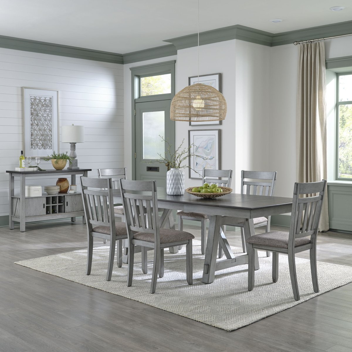 Newport - Trestle Table Set 5 Piece Dining Room Sets by Liberty Furniture - Walls Furniture & Mattress