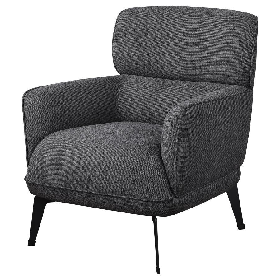Andrea - Upholstered Crecent Arm Accent Chair Arm Chairs by Coaster Fine Furniture - Walls Furniture & Mattress