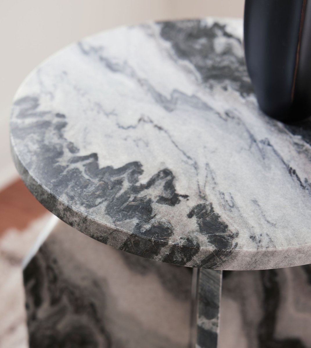 Wrenlane - Accent Table - Black / White / Taupe Accent Tables by Signature Design by Ashley® - Walls Furniture & Mattress