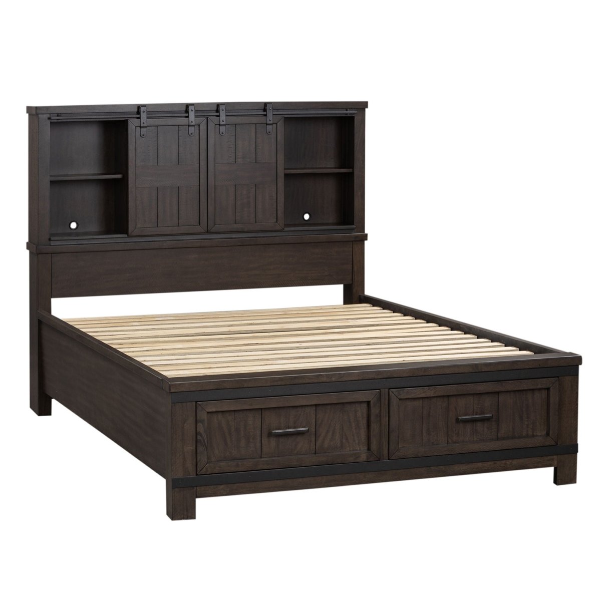 Thornwood Hills - Bookcase Bed Storage Beds by Liberty Furniture - Walls Furniture & Mattress