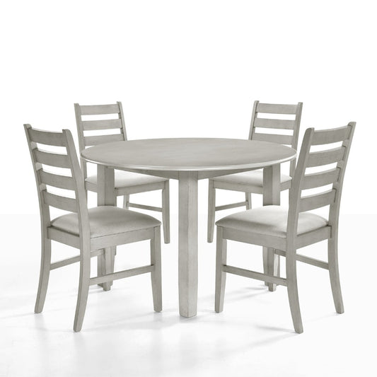 Pascal - Round Dining Table Set 5 Piece Dining Room Sets by New Classic - Walls Furniture & Mattress