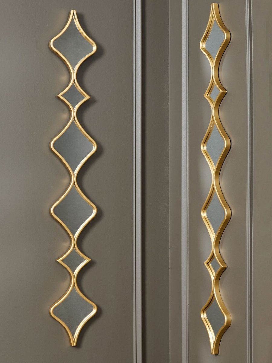 Harriswood - Accent Mirror Set (Set of 2) - Gold Finish Accent Mirrors by Signature Design by Ashley® - Walls Furniture & Mattress