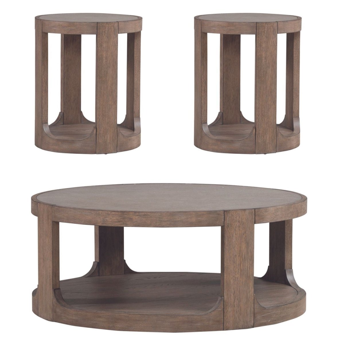 South Bend - Alternate 3 Piece Set - Brown Table Sets by Liberty Furniture - Walls Furniture & Mattress