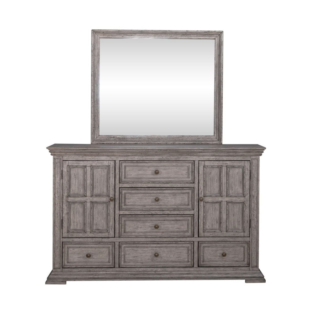 Big Valley - Dresser & Mirror Dresser & Mirror by Liberty Furniture - Walls Furniture & Mattress