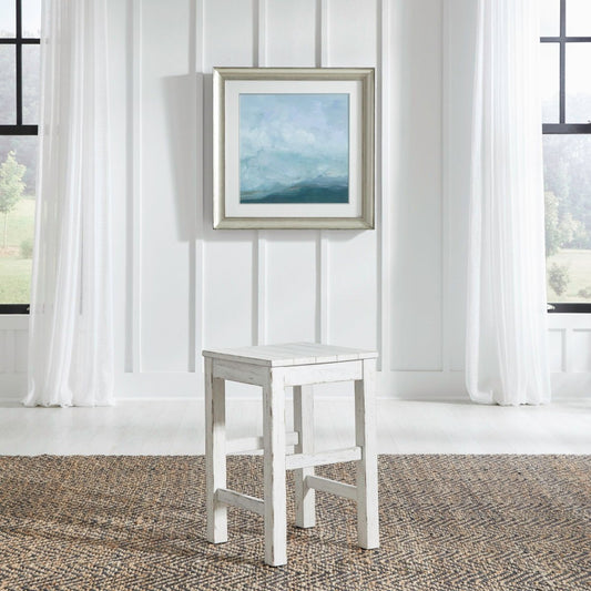 River Place - Console Stool - White Counter Height (24" - 27") by Liberty Furniture - Walls Furniture & Mattress