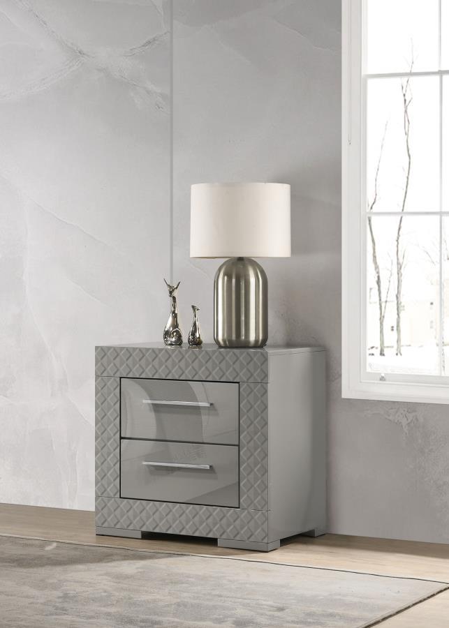 Ives - 2 - Drawer Nightstand Bedside Table Accent Nightstands by Coaster Fine Furniture - Walls Furniture & Mattress