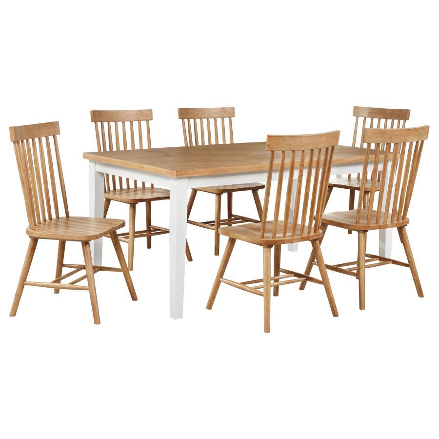 Andrews - Rectangular Dining Set 7 Piece Dining Room Sets by Coaster Fine Furniture - Walls Furniture & Mattress