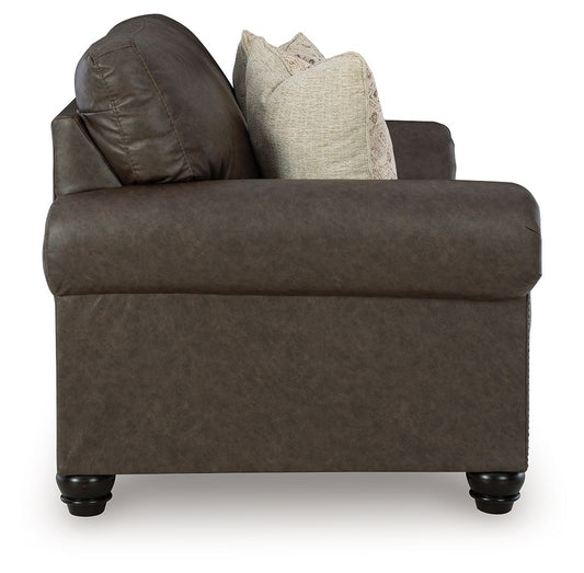 Roxmere - Loveseat - Umber Stationary Loveseats by Benchcraft® - Walls Furniture & Mattress