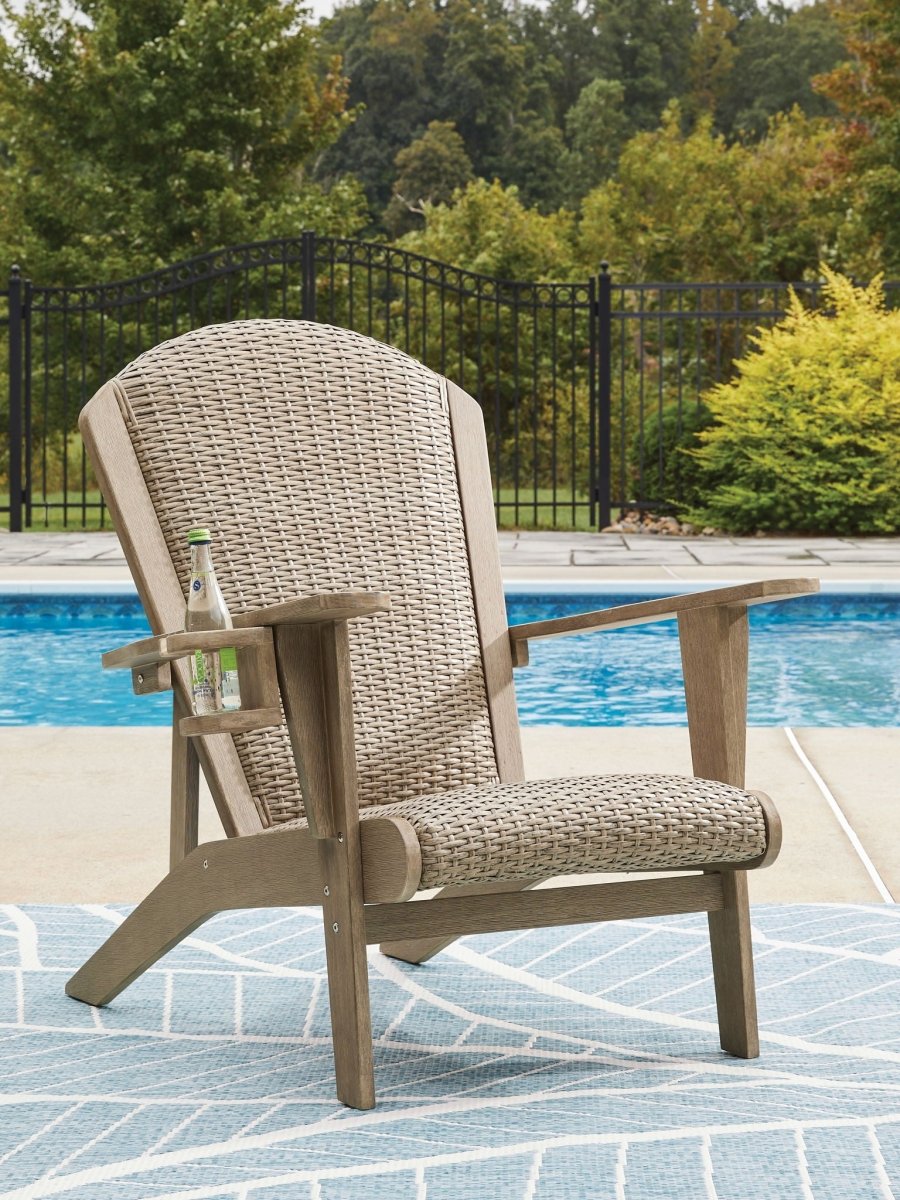 Marina Sun - Adirondack Chair - Beige Arm Chairs by Signature Design by Ashley® - Walls Furniture & Mattress