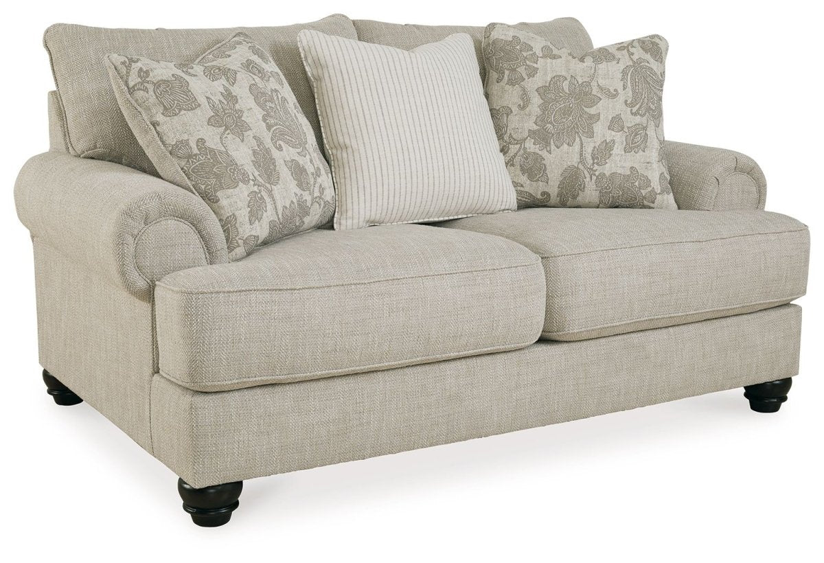 Asanti - Loveseat - Fog Stationary Loveseats by Benchcraft® - Walls Furniture & Mattress