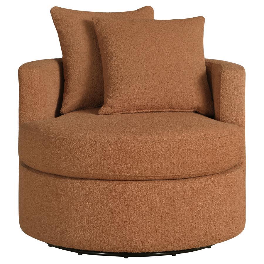 Debbie - Upholstered Swivel Accent Chair Swivel Chairs by CoasterEveryday - Walls Furniture & Mattress